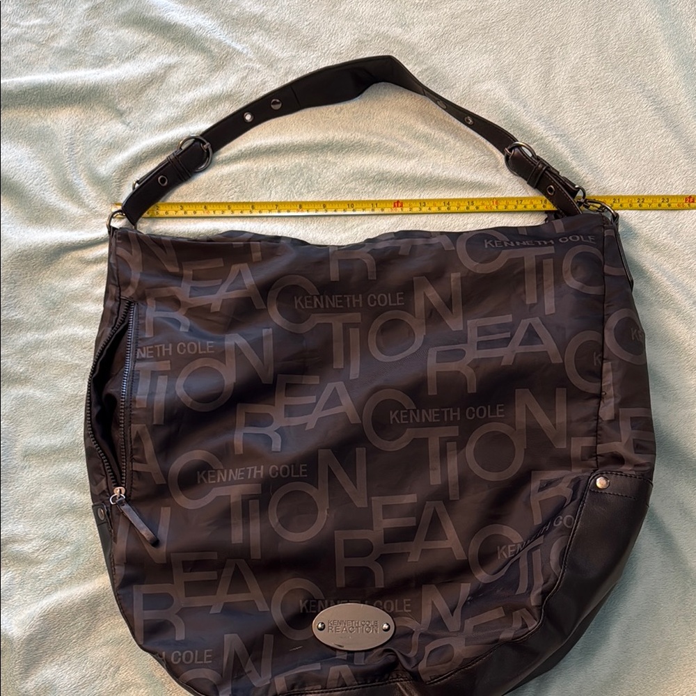 Kenneth Cole Black Logo Shoulder Bag